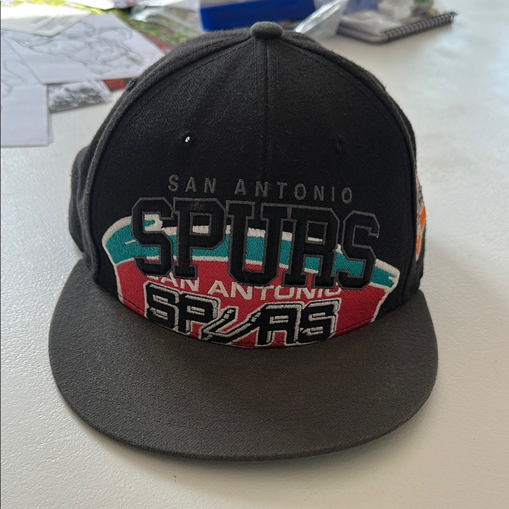 47 Brand Black and Gray San Antonio Spurs Hat 90’s SnapBack